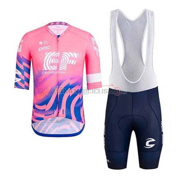 Abbigliamento Ciclismo EF Education First Manica Corta 2020 Rosa